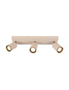 View Lucide REGINA Spot sufitowy – Taupe – 3xGU10 – 50W – Aluminium 53914/03/41