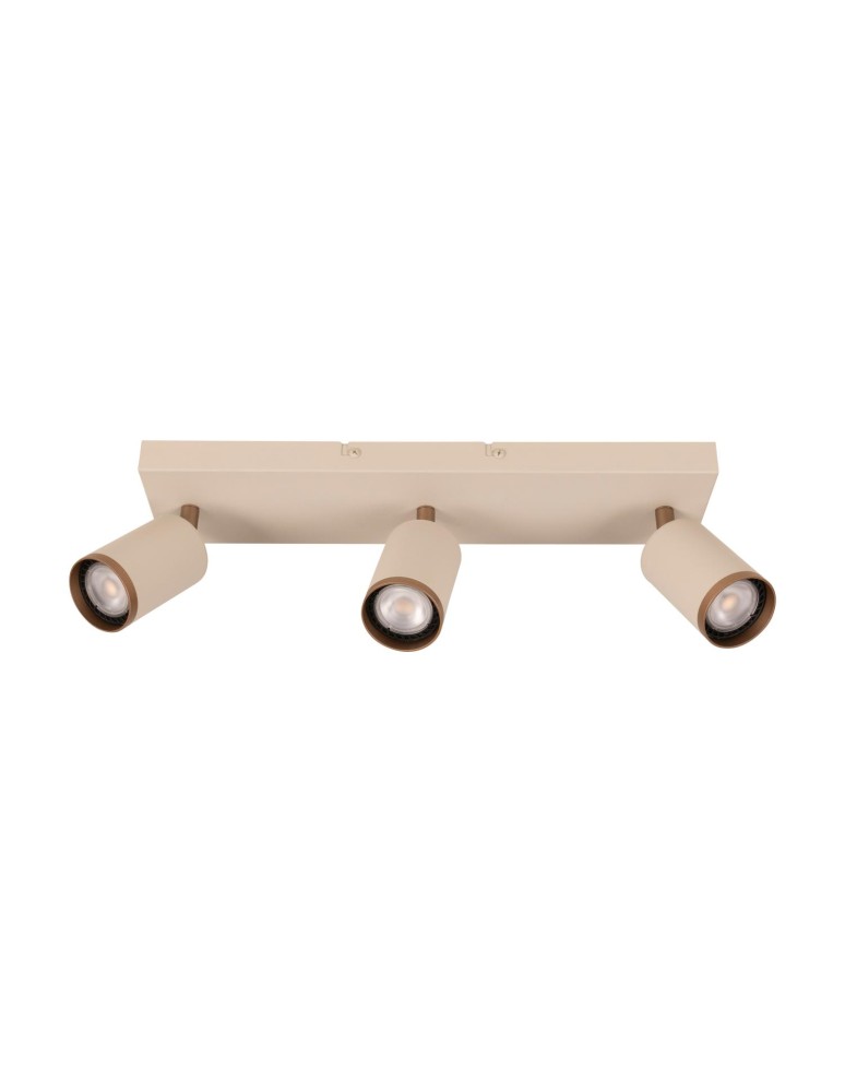 Lucide REGINA Spot sufitowy – Taupe – 3xGU10 – 50W – Aluminium 53914/03/41
