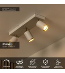 Lucide REGINA Spot sufitowy – Taupe – 3xGU10 – 50W – Aluminium 53914/03/41