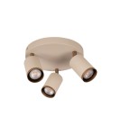 Lucide REGINA Spot sufitowy – Taupe – D21 – 3xGU10 – 50W – Aluminium 53914/13/41