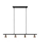 Lucide TIANA Lampa wisząca – Szampańska – 4xGU10 – 25W – Metal 65401/04/05
