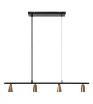 Lucide TIANA Lampa wisząca – Szampańska – 4xGU10 – 25W – Metal 65401/04/05