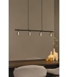Lucide TIANA Lampa wisząca – Szampańska – 4xGU10 – 25W – Metal 65401/04/05