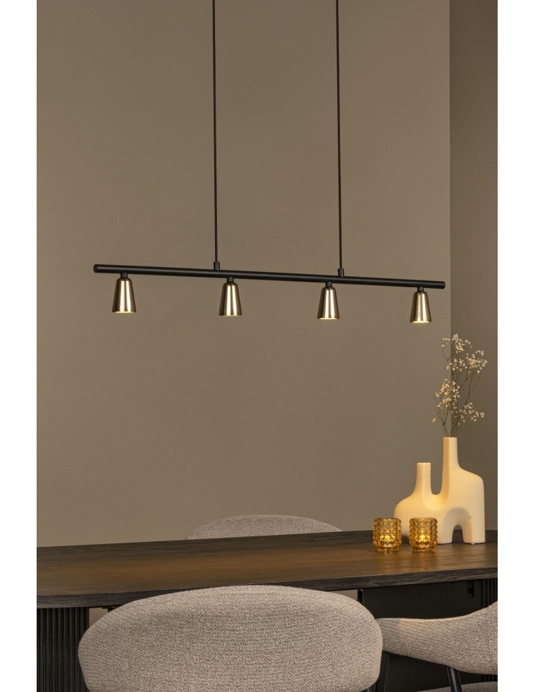 Lucide TIANA Lampa wisząca – Szampańska – 4xGU10 – 25W – Metal 65401/04/05