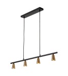 Lucide TIANA Lampa wisząca – Szampańska – 4xGU10 – 25W – Metal 65401/04/05
