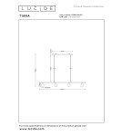 Lucide TIANA Lampa wisząca – Szampańska – 4xGU10 – 25W – Metal 65401/04/05