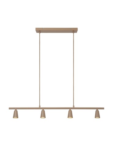 Lucide TIANA Lampa wisząca – Taupe – 4xGU10 – 25W – Metal 65401/04/41