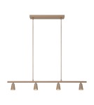 Lucide TIANA Lampa wisząca – Taupe – 4xGU10 – 25W – Metal 65401/04/41