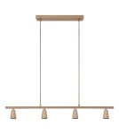 Lucide TIANA Lampa wisząca – Taupe – 4xGU10 – 25W – Metal 65401/04/41