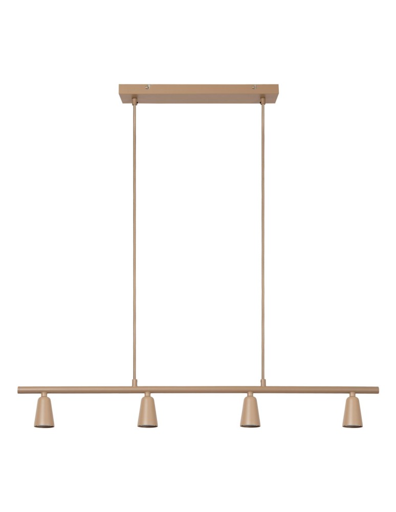 Lucide TIANA Lampa wisząca – Taupe – 4xGU10 – 25W – Metal 65401/04/41