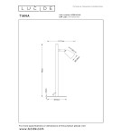 Lucide TIANA Lampa stołowa – Taupe – 1xGU10 – 25W – Metal 65501/01/41