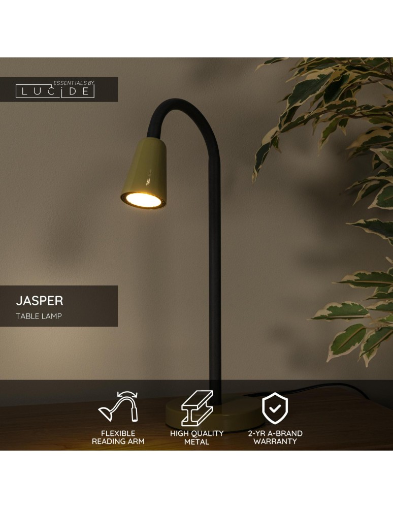 Lucide JASPER Lampa stołowa – Zielona – 1xGU10 – 25W – Metal 65506/01/33