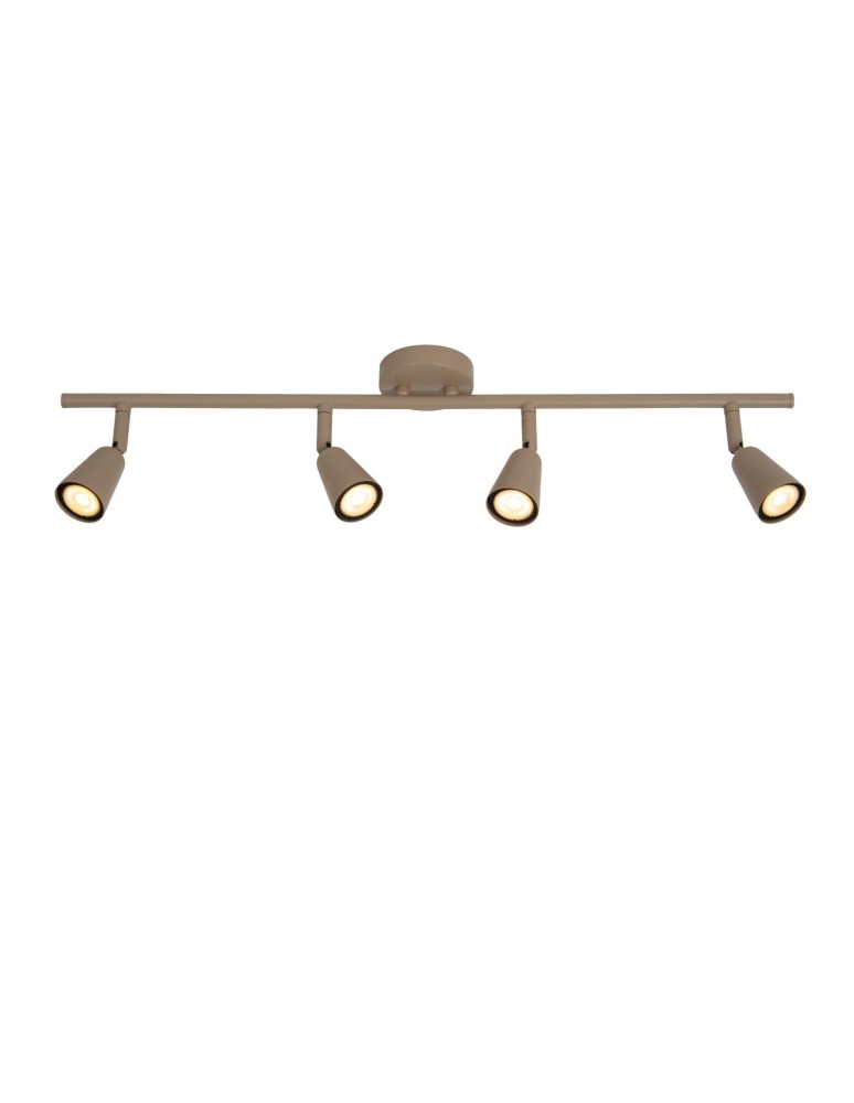 Lucide TIANA Spot sufitowy – Taupe – 4xGU10 – 25W – Metal 65901/04/41