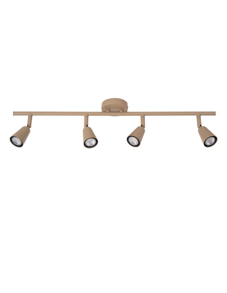 Lucide TIANA Spot sufitowy – Taupe – 4xGU10 – 25W – Metal 65901/04/41