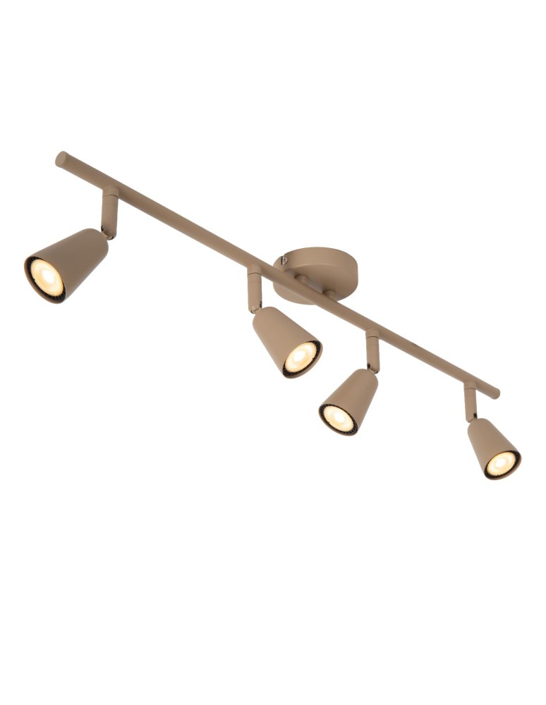 Lucide TIANA Spot sufitowy – Taupe – 4xGU10 – 25W – Metal 65901/04/41