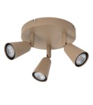 Lucide TIANA Spot sufitowy – Taupe – 3xGU10 – 25W – Metal 65901/13/41