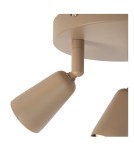 Lucide TIANA Spot sufitowy – Taupe – 3xGU10 – 25W – Metal 65901/13/41