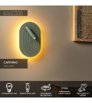 Lucide CARMINO Kinkiet – Zielony – LED – 14W – 2700K – Drewno 77292/12/33