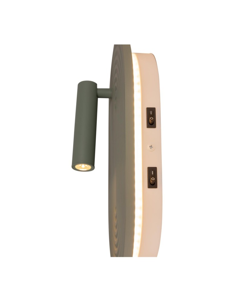 Lucide CARMINO Kinkiet – Zielony – LED – 14W – 2700K – Drewno 77292/12/33