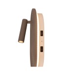 Lucide CARMINO Kinkiet – Taupe – LED – 14W – 2700K – Drewno 77292/12/41
