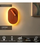 Lucide CARMINO Kinkiet – Terakota – LED – 12W – 2700K – Drewno 77292/12/55