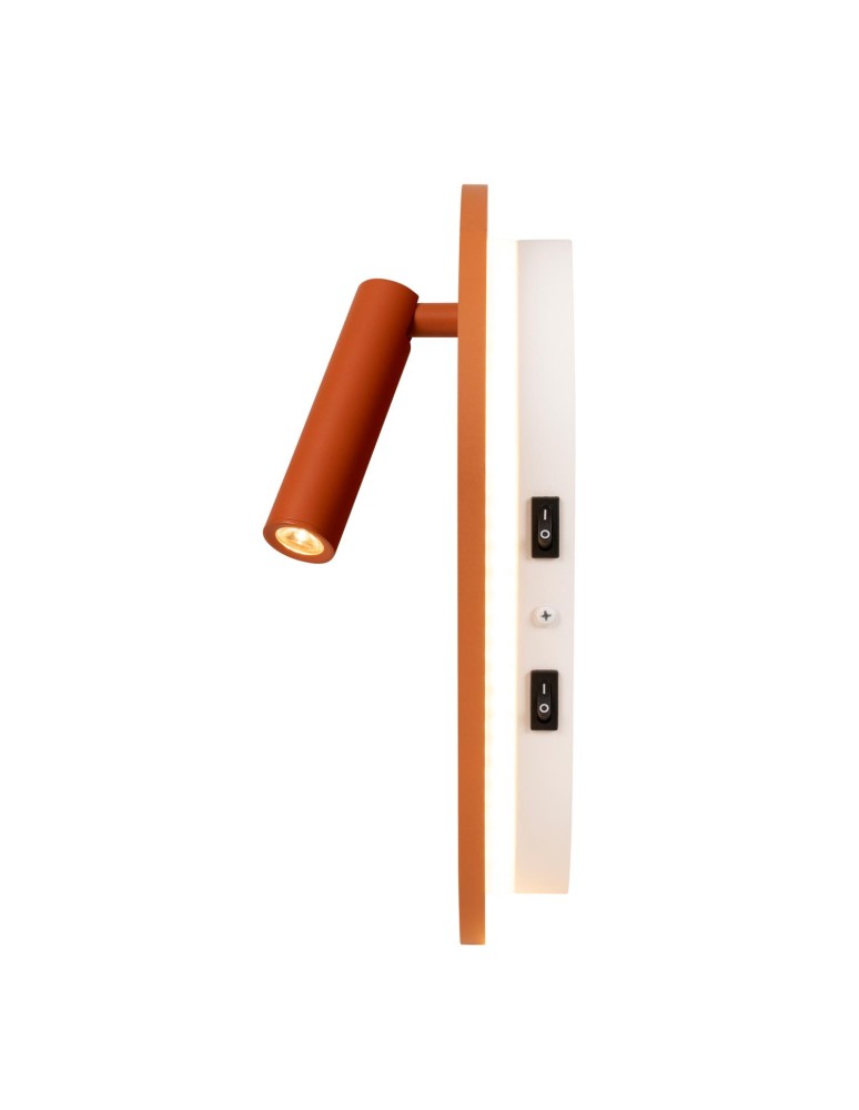 Lucide CARMINO Kinkiet – Terakota – LED – 12W – 2700K – Drewno 77292/12/55