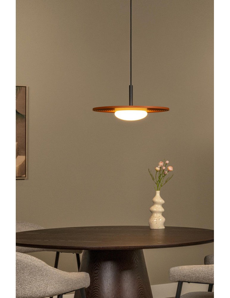 Lucide CARMINO Lampa wisząca – Terakota – D38,7 – LED – 8W – 3000K 77492/07/55