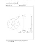 Lucide BLOMSTER Lampa wisząca – Taupe – D47 – LED ściemnialna – 9W 77493/07/41