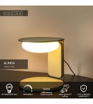Lucide ALINDA Lampa stołowa – Zielona – D20 – LED ściemnialna – 9W – 3000K 77591/15/33