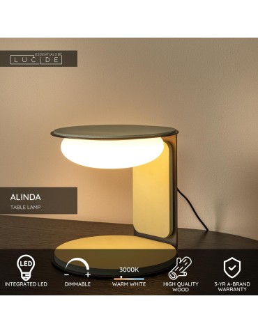 Lucide ALINDA Lampa stołowa – Zielona – D20 – LED ściemnialna – 9W – 3000K 77591/15/33 - product 2