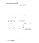 Lucide ALINDA Lampa stołowa – Zielona – D20 – LED ściemnialna – 9W – 3000K 77591/15/33