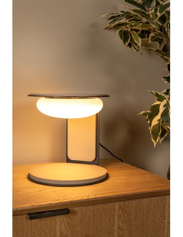 Lucide ALINDA Lampa stołowa – Taupe – D20 – LED ściemnialna – 9W – 3000K 77591/15/41