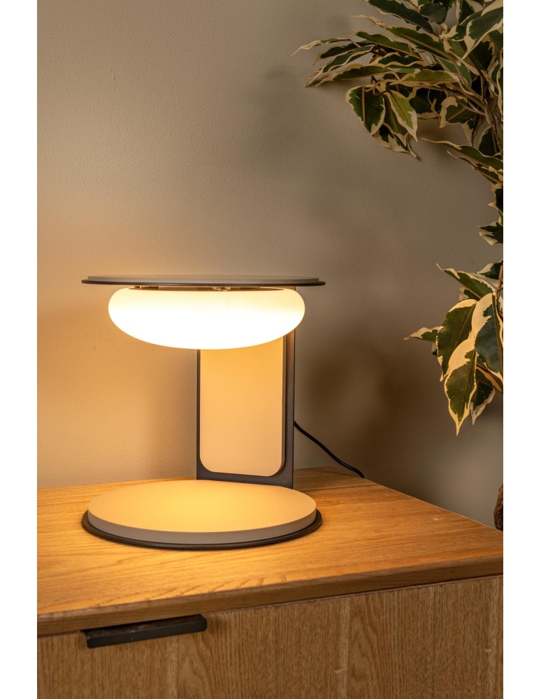 Lucide ALINDA Lampa stołowa – Taupe – D20 – LED ściemnialna – 9W – 3000K 77591/15/41