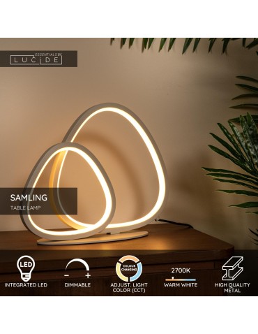 Lucide SAMLING Lampa stołowa – Taupe – LED ściemnialna – 16W – 2700K/4000K 78502/14/41 - product 2