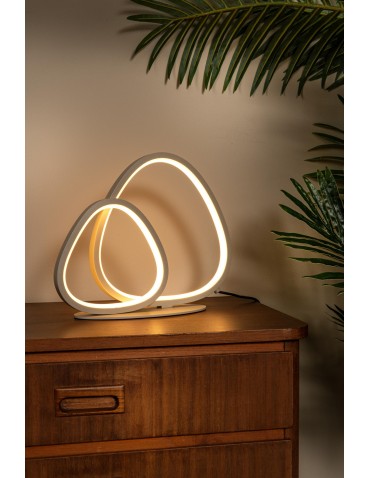 Lucide SAMLING Lampa stołowa – Taupe – LED ściemnialna – 16W – 2700K/4000K 78502/14/41