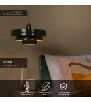 Lucide RUNA Lampa wisząca – Zielona – D35 – 1xE27 – 40W – Metal 21443/35/33