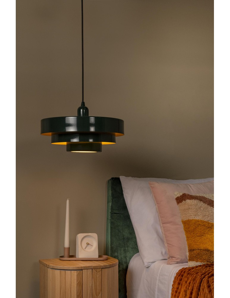 Lucide RUNA Lampa wisząca – Zielona – D35 – 1xE27 – 40W – Metal 21443/35/33