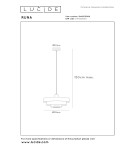 Lucide RUNA Lampa wisząca – Różowa – D35 – 1xE27 – 40W – Metal 21443/35/66
