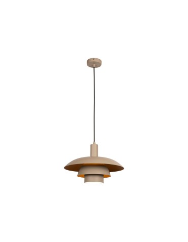 Lucide BRUNO Lampa wisząca – Taupe – D38 – 1xE27 – 40W – Metal 21444/38/41 - product 2