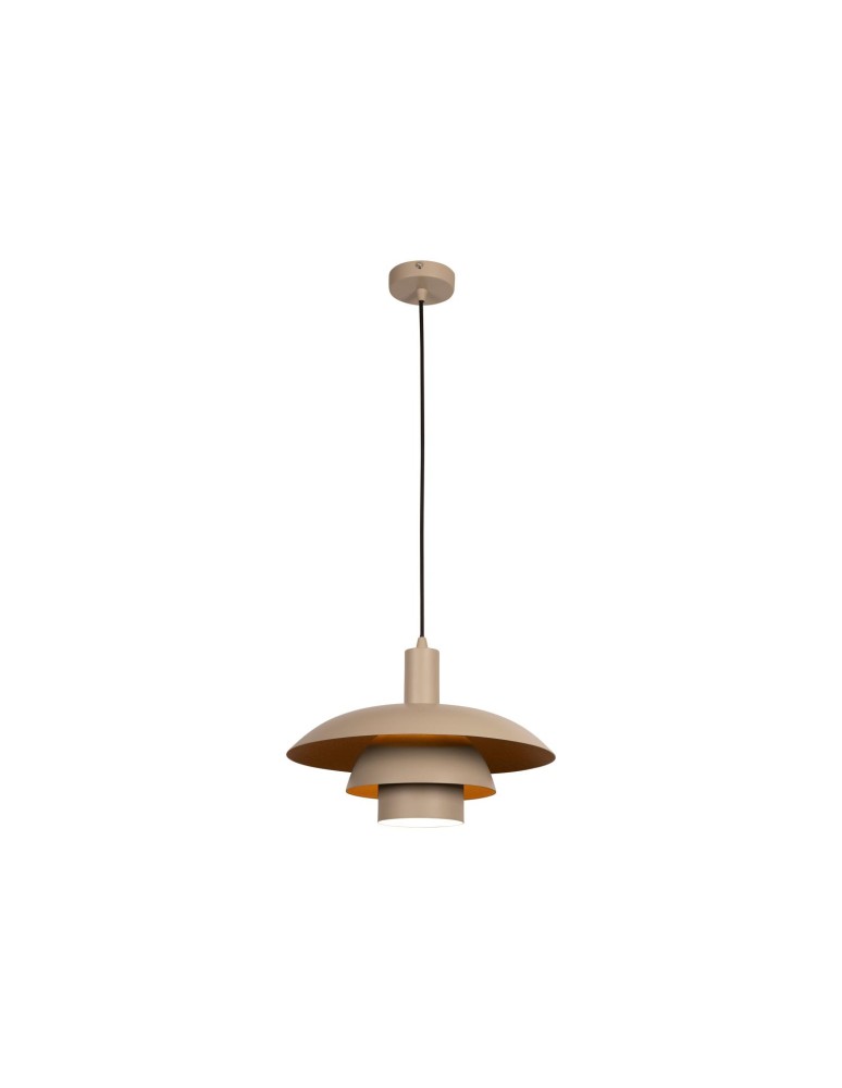 Lucide BRUNO Lampa wisząca – Taupe – D38 – 1xE27 – 40W – Metal 21444/38/41