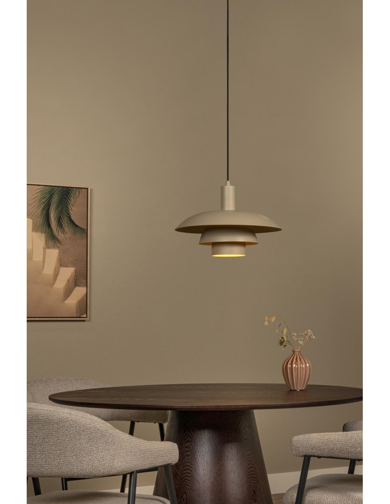 Lucide BRUNO Lampa wisząca – Taupe – D38 – 1xE27 – 40W – Metal 21444/38/41
