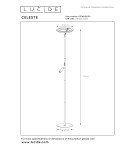 Lucide CELESTE to lampa podłogowa o nowoczesnym, minimalistycznym i ponadczasowym charakterze. Przy wysokości 174 cm i solidne