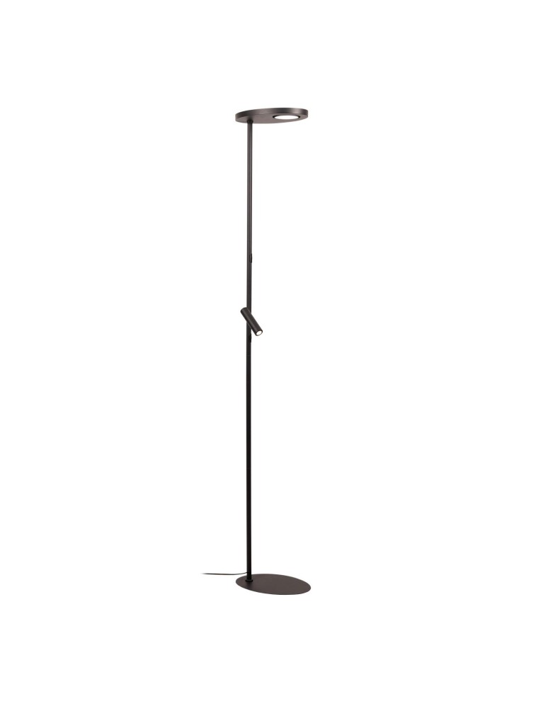 Lucide ORTOLAN Lampa podłogowa – Czarna – LED ściemnialna – 6W – 2700K – 120V 03752/21/30