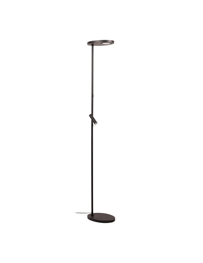 Lucide ORTOLAN Lampa podłogowa – Czarna – LED ściemnialna – 6W – 2700K – 120V 03752/21/30