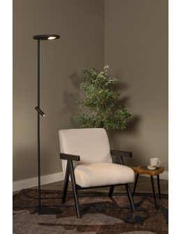 Lucide ORTOLAN Lampa podłogowa – Czarna – LED ściemnialna – 6W – 2700K – 120V 03752/21/30