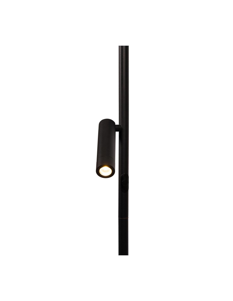 Lucide ORTOLAN Lampa podłogowa – Czarna – LED ściemnialna – 6W – 2700K – 120V 03752/21/30