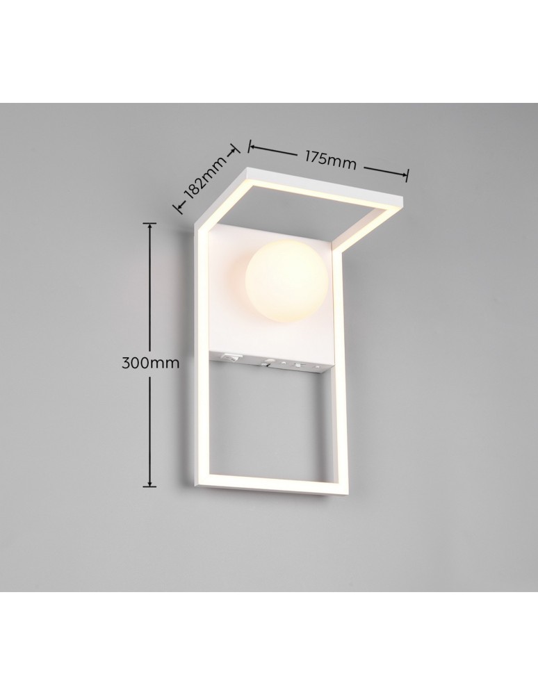 Trio AROLA to nowoczesna lampa ścienna o prostej, eleganckiej formie i zintegrowanym oświetleniu LED. 238170131