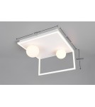 Trio AROLA to nowoczesna lampa sufitowa z zintegrowanym oświetleniem LED, zaprojektowana w czystej, geometrycznej formie. 63811