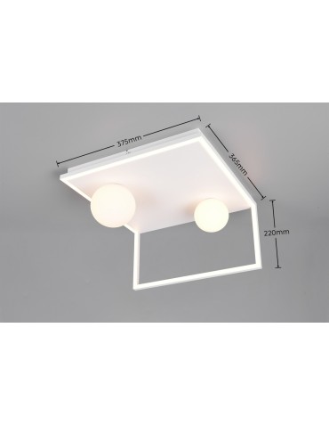 Trio AROLA to nowoczesna lampa sufitowa z zintegrowanym oświetleniem LED, zaprojektowana w czystej, geometrycznej formie. 63811 - product 2