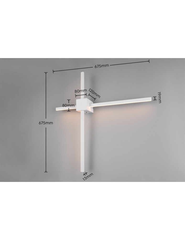 Trio CASSINO to nowoczesna lampa ścienna z wbudowanym oświetleniem LED. 237770131